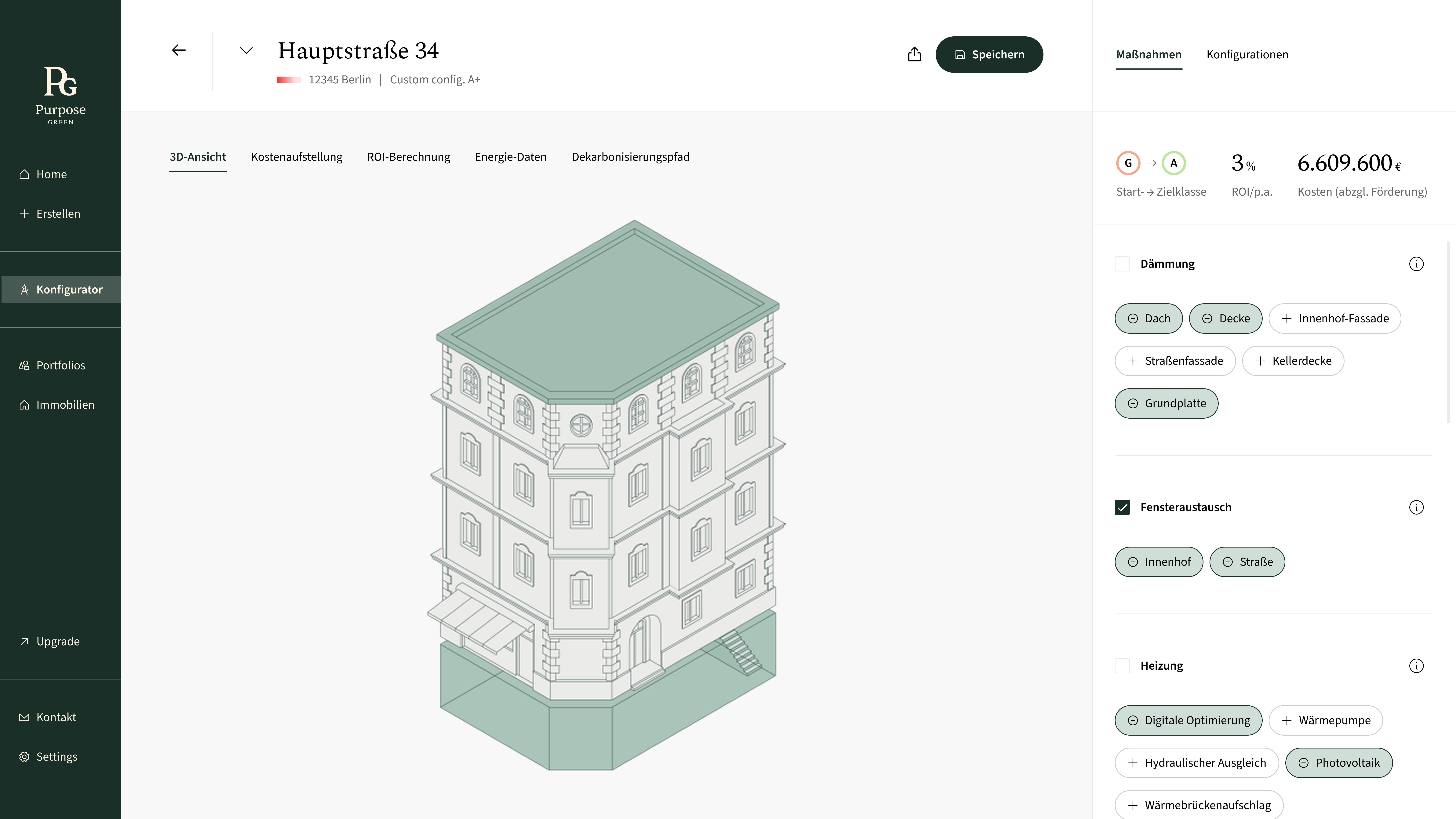 3D view · measure selection